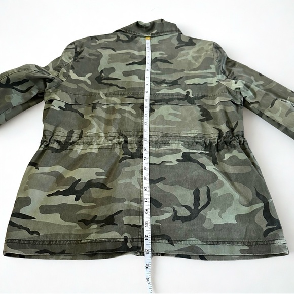 Forever 21 Utility Jacket Camo Y2K Military Coat Size Medium Streetwear Grunge - Picture 3 of 13